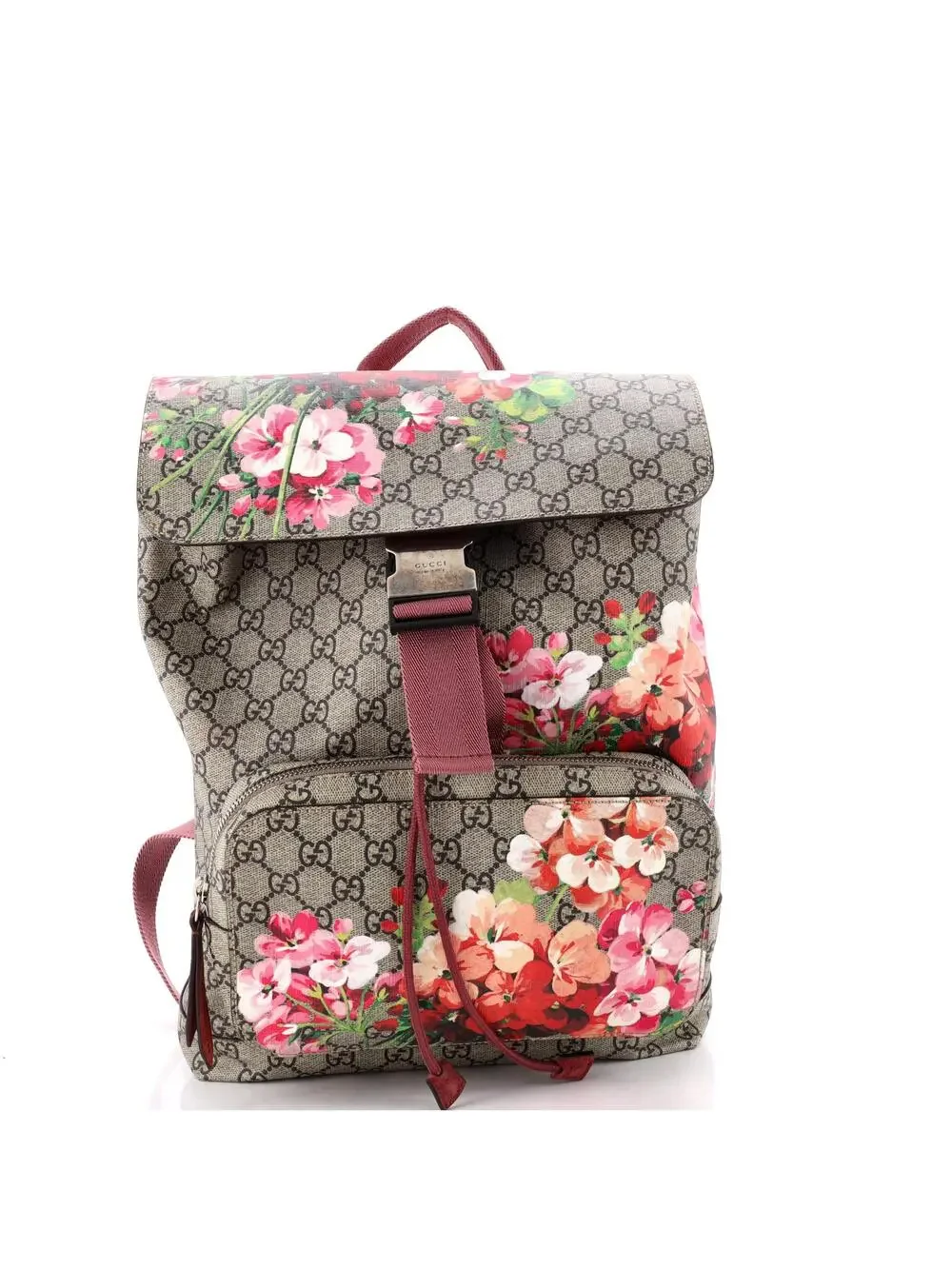 Gucci Buckle Backpack Blooms Print Gg #295088G12B